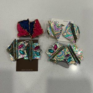 Vintage pierced earrings